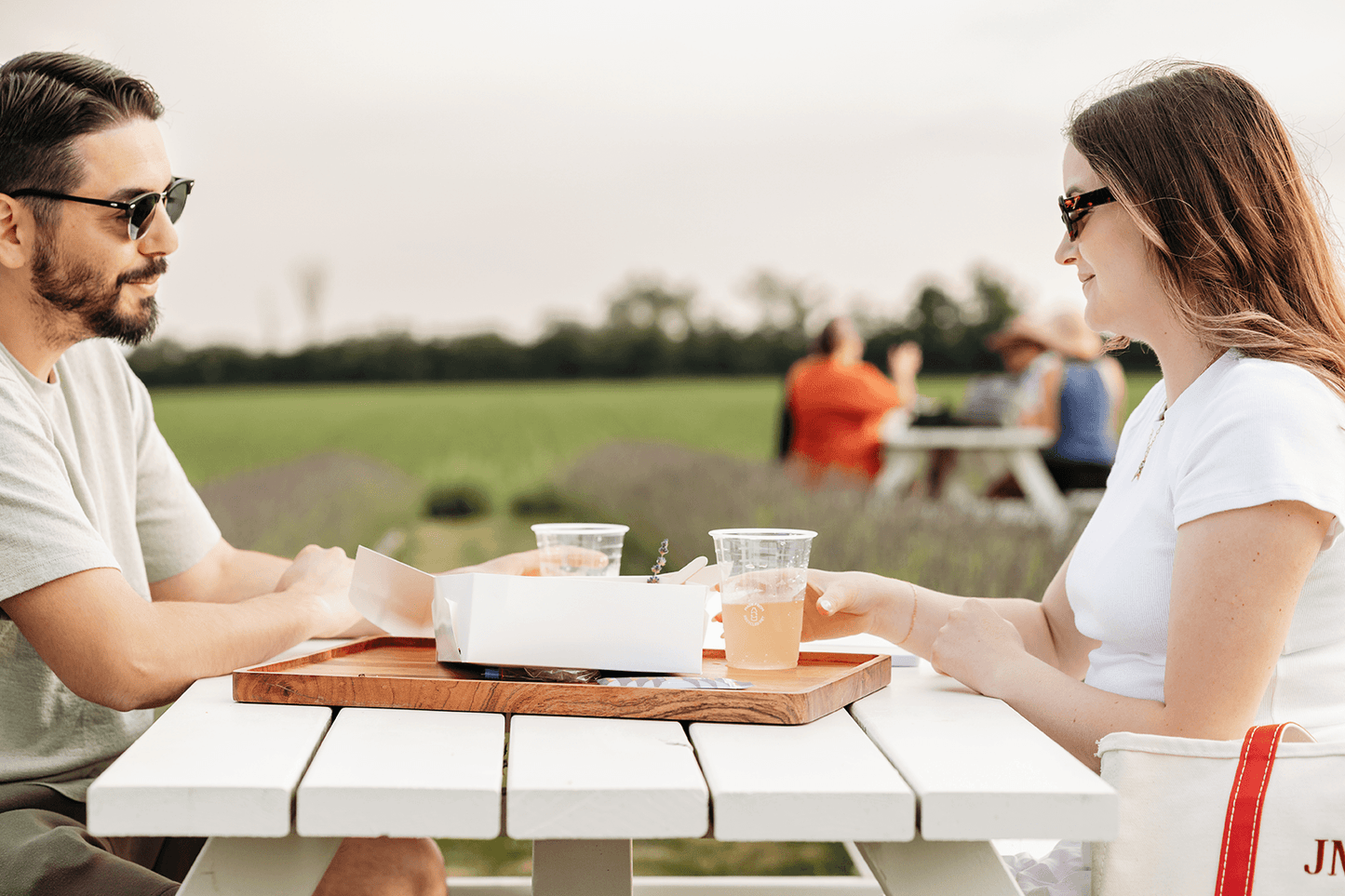 Golden Hour Picnic in the Lavender