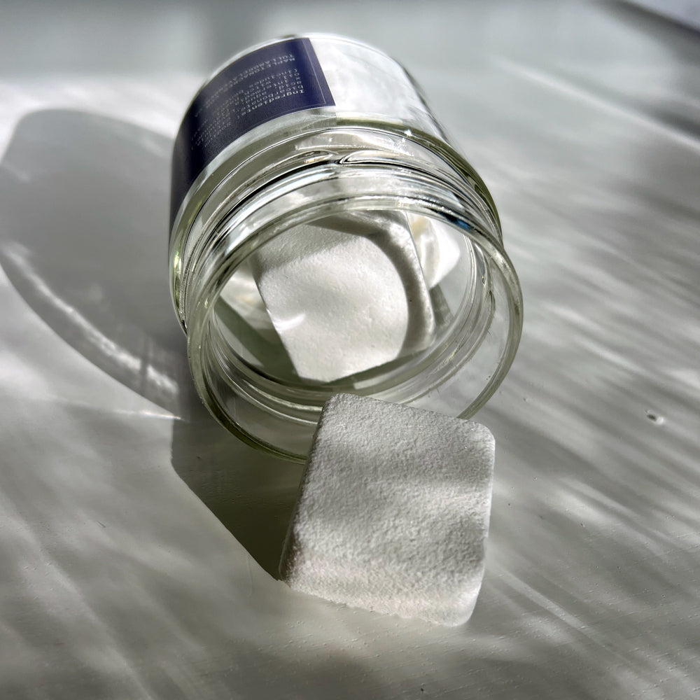 Jar with white steamers coming out